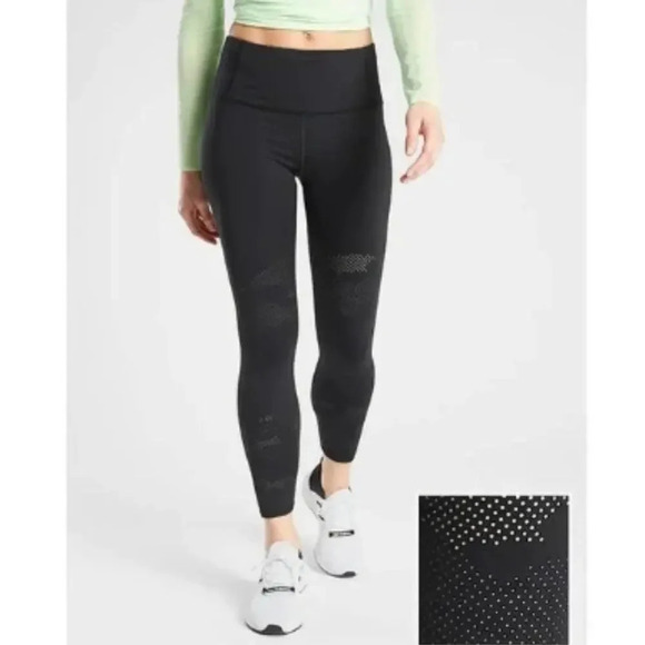 Athleta Pants - Athleta Persistence Laser Cut 7/8 Tight in Powerlift Women’s Small Athleisure